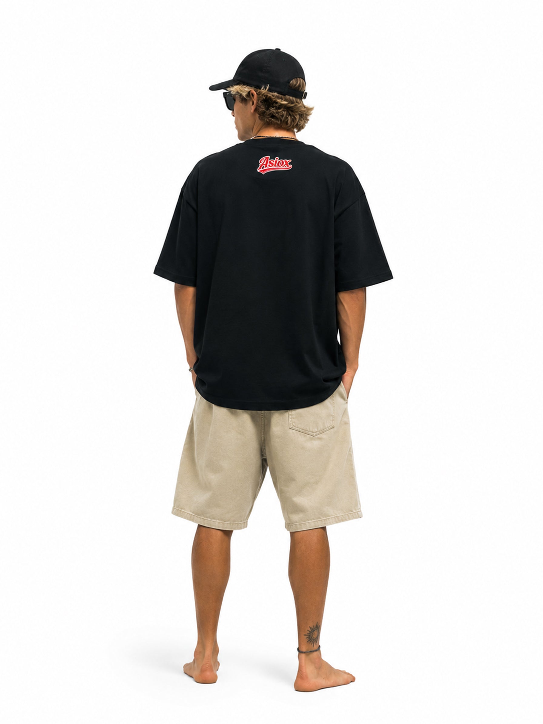 Camiseta  Asiox black&red