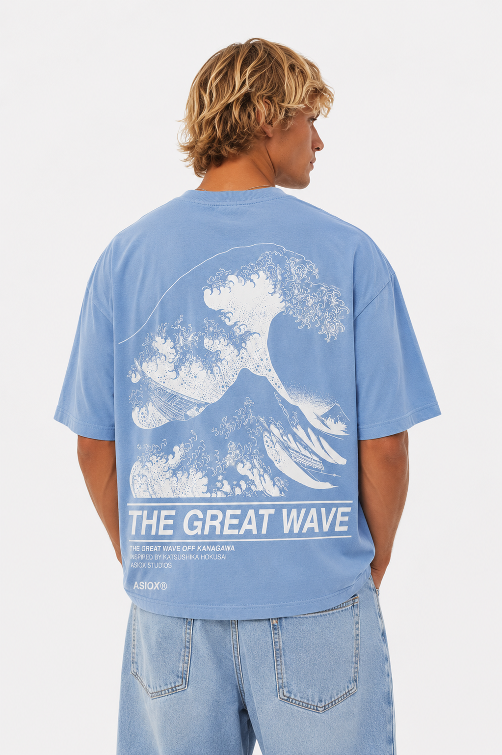 Asiox camisetas sky blue