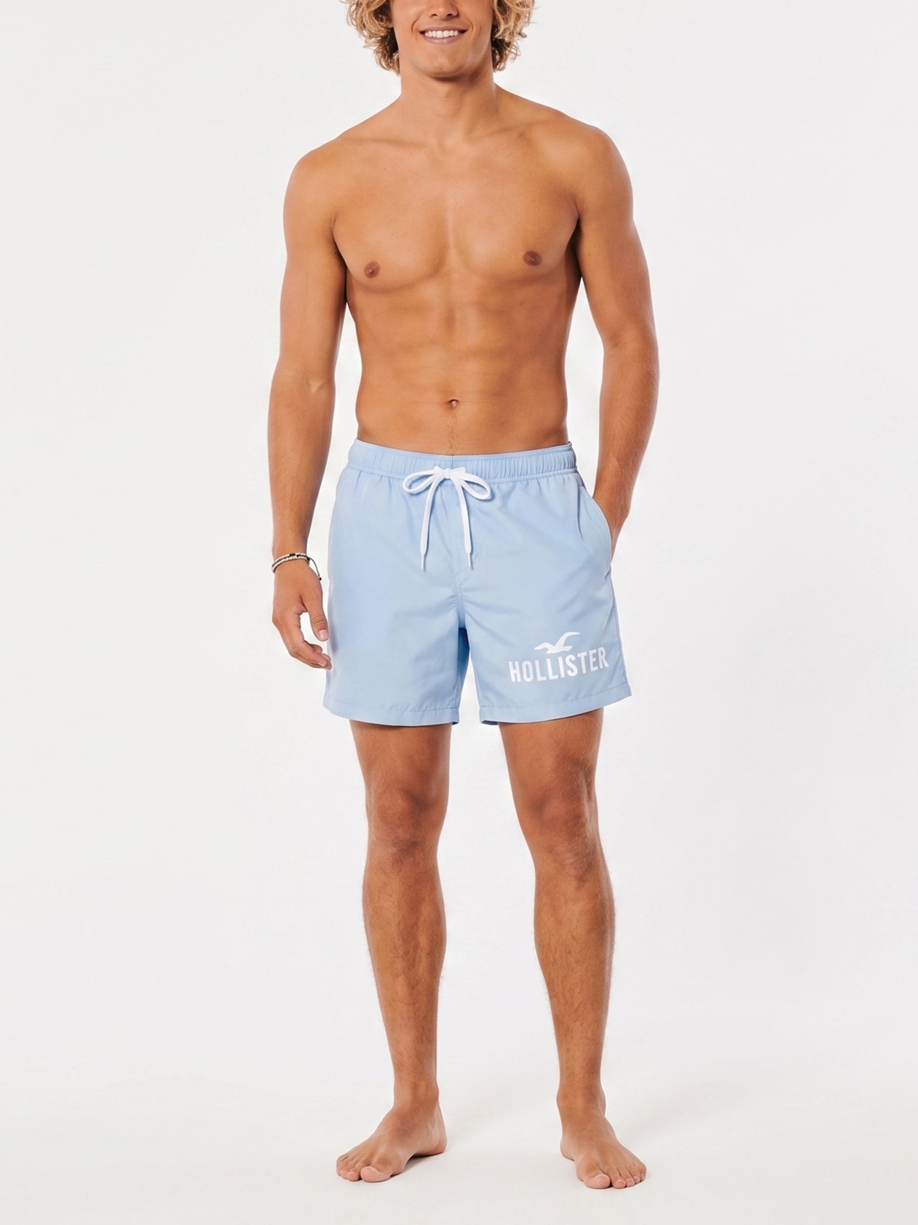 Bañador  Hollister Azul Claro