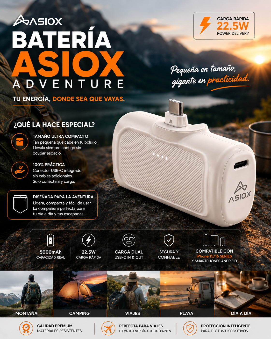 Cargador Portatil Adventure