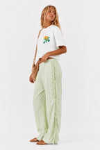 ASIOX CAMISETA CROP GREEN