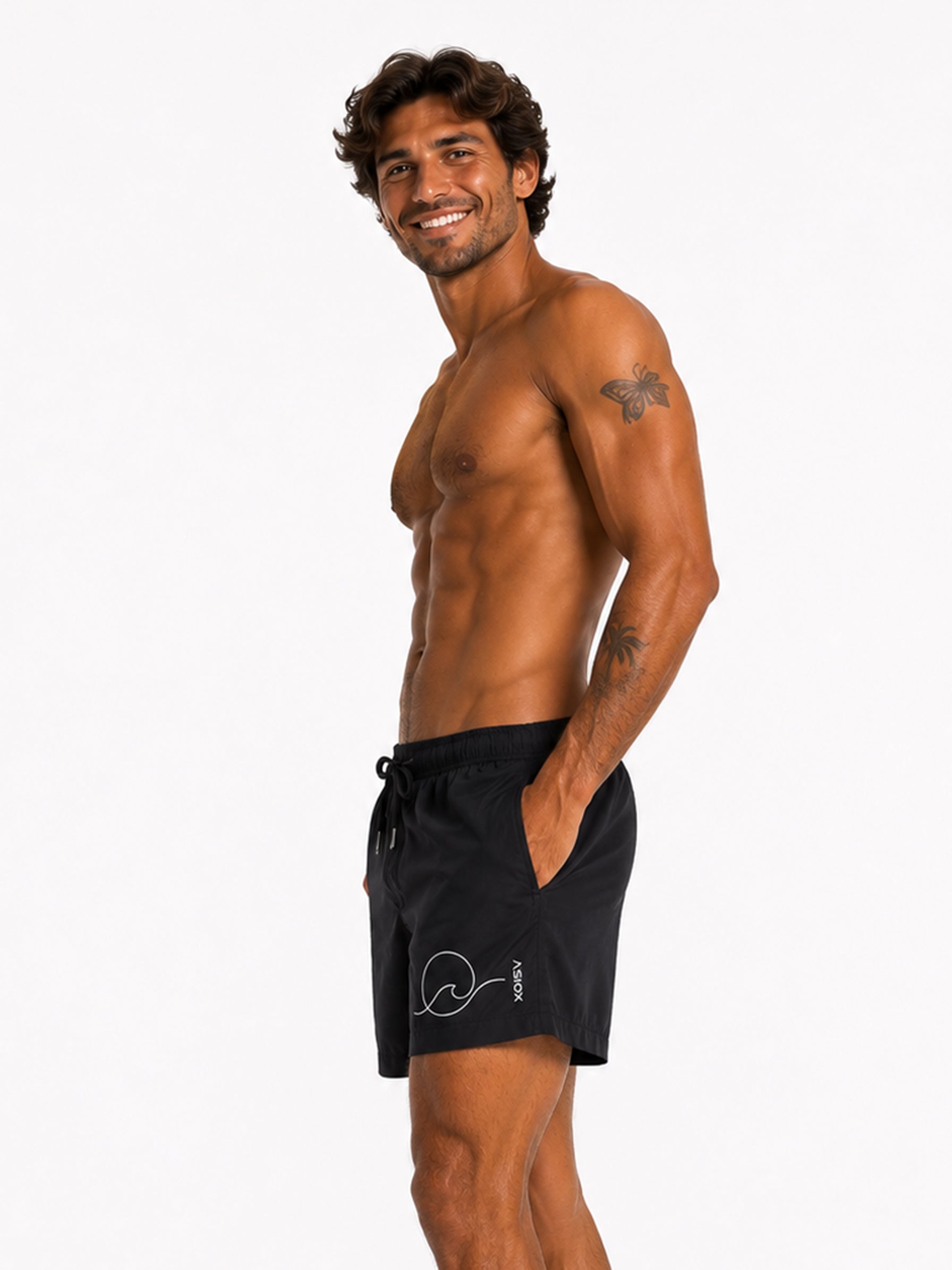 Bañador Asiox WAVE BLACK
