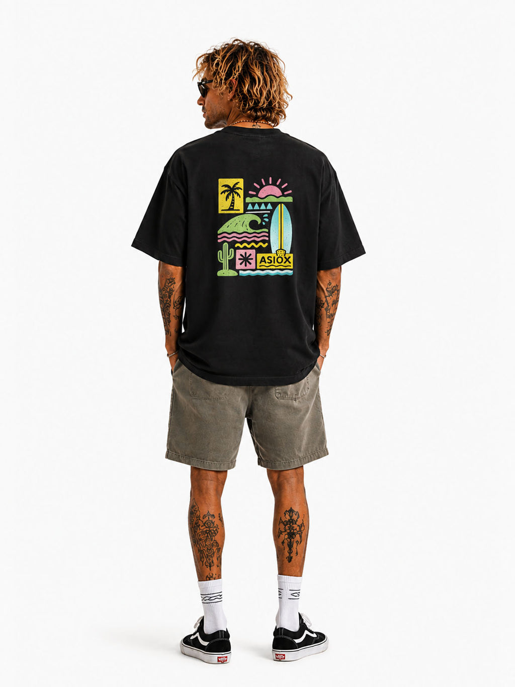 Camiseta  Asiox Art black