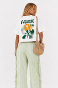 ASIOX CAMISETA CROP GREEN